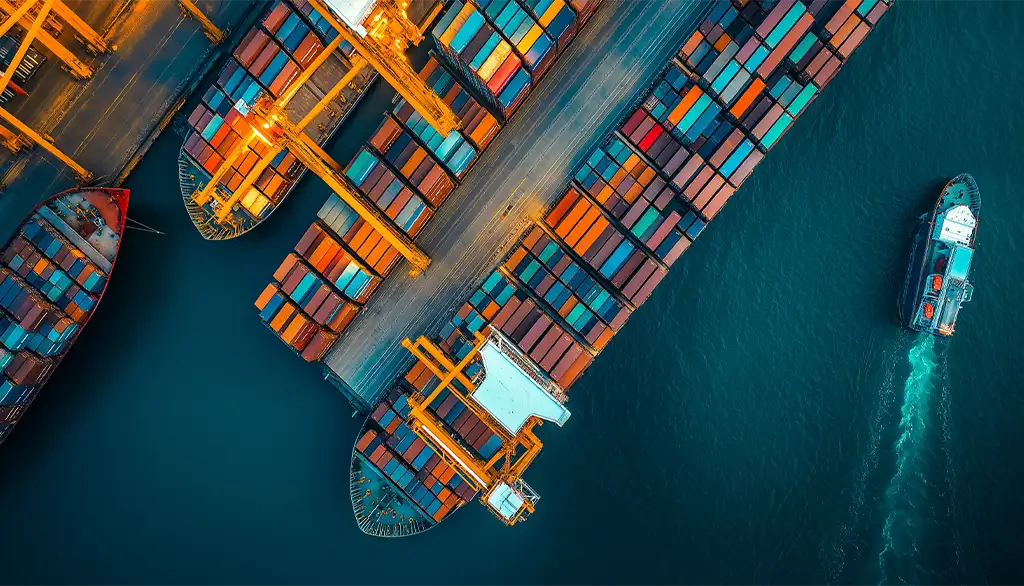 Supply chain strategy development and transformation illustration